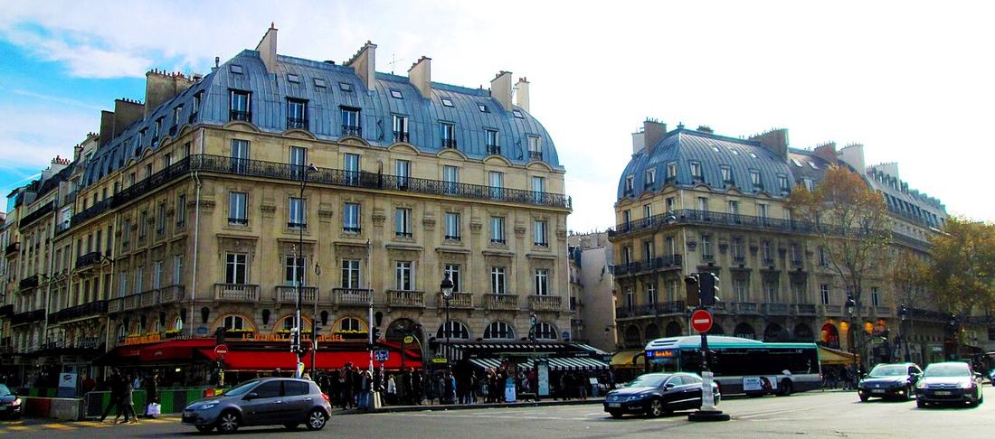 Immeubles haussmanniens à Paris