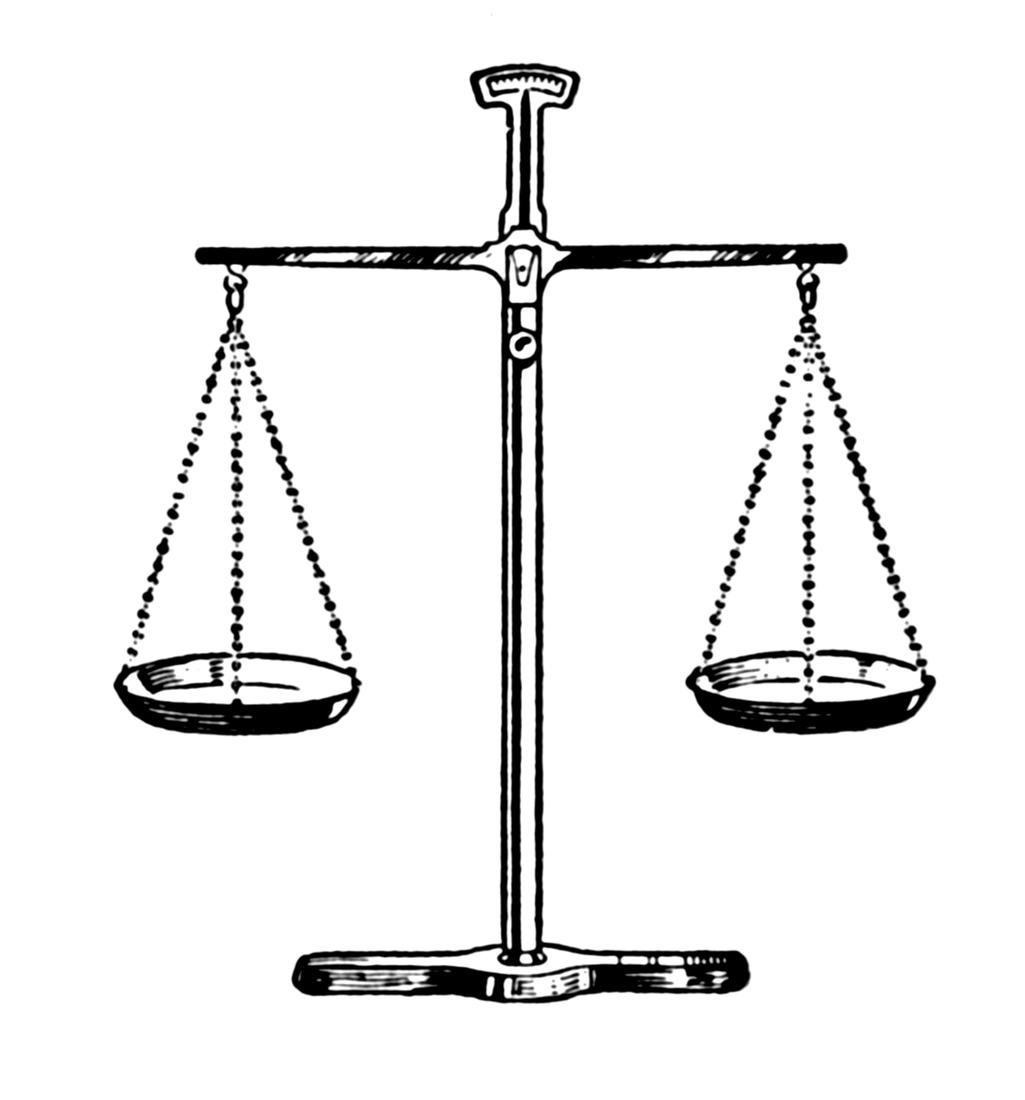 Balance de la justice, gravure